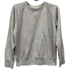 Richer Poorer Womens Heather Grey Raglan Crew Neck French Terry Sweatshirt S